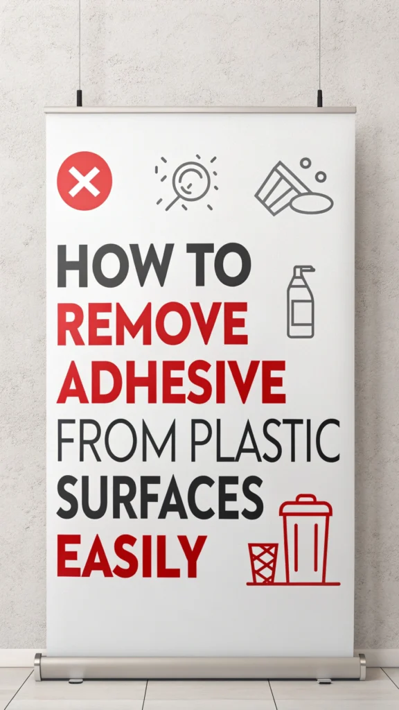 How To Remove Adhesive from Plastic Surfaces Easily